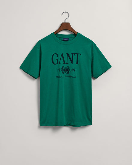 T-shirt z motywem Retro Crest
