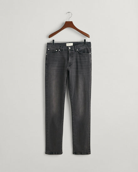 Spodnie jeansowe męskie extra slim fit czarne