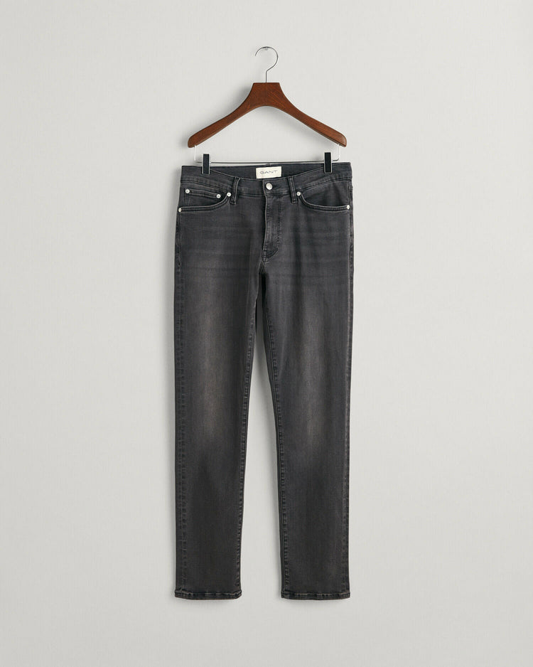 Spodnie jeansowe męskie extra slim fit czarne