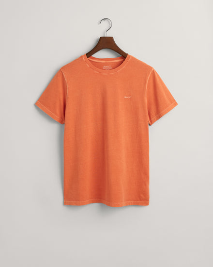 Bawełniana koszulka męska z okrągłym kołnierzykiem relaxed fit