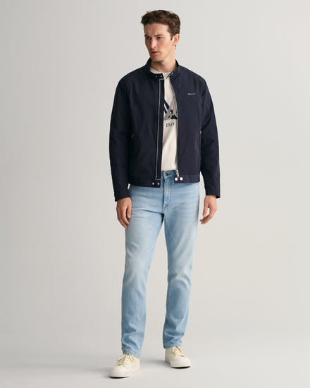 Kurtka męska z zamkiem regular fit granatowa