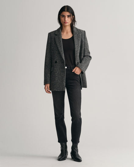 Spodnie jeansowe damskie slim fit czarne