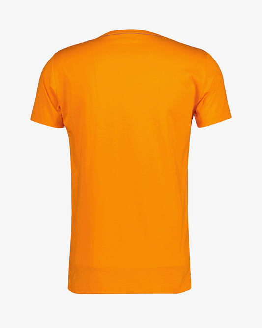 Bawełniany t-shirt męski okrągły kołnierzyk regular fit