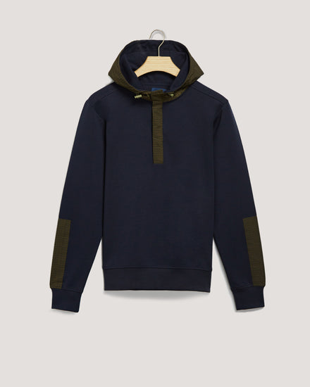 Bluza męska z kapturem granatowa