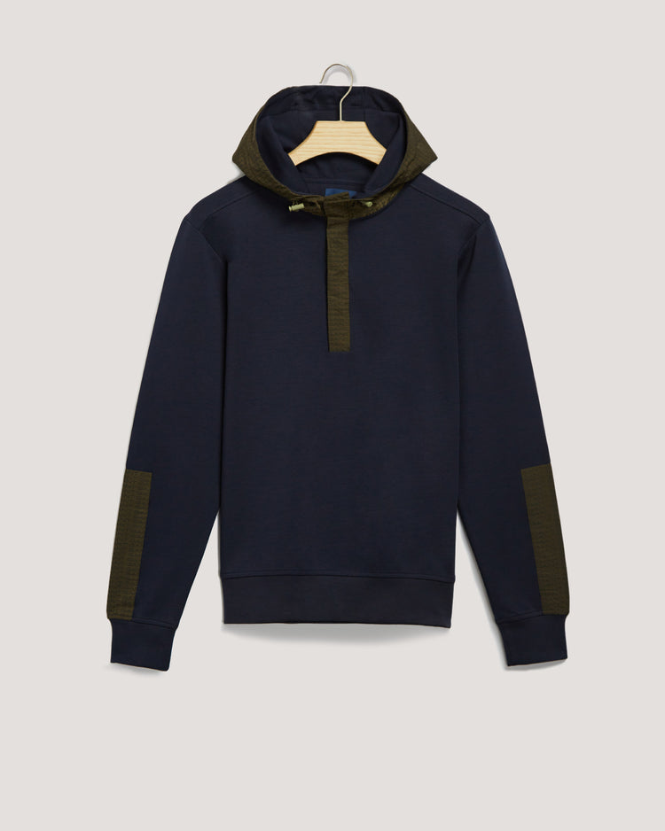 Bluza męska z kapturem granatowa