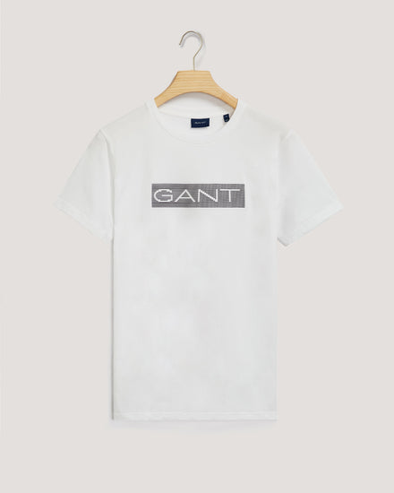 Bawełniany t-shirt męski z nadrukiem okrągły kołnierzyk regular fit