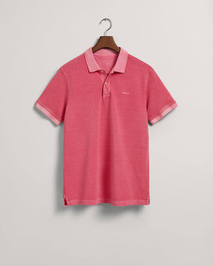 Męski różowy regular fit polo