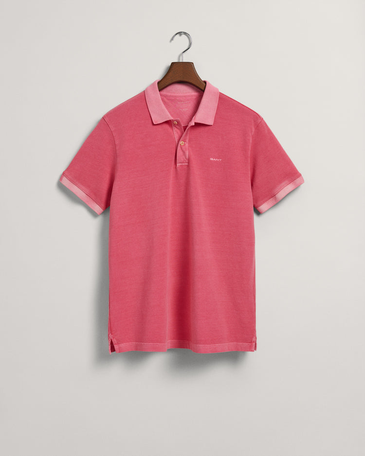 Męski różowy regular fit polo