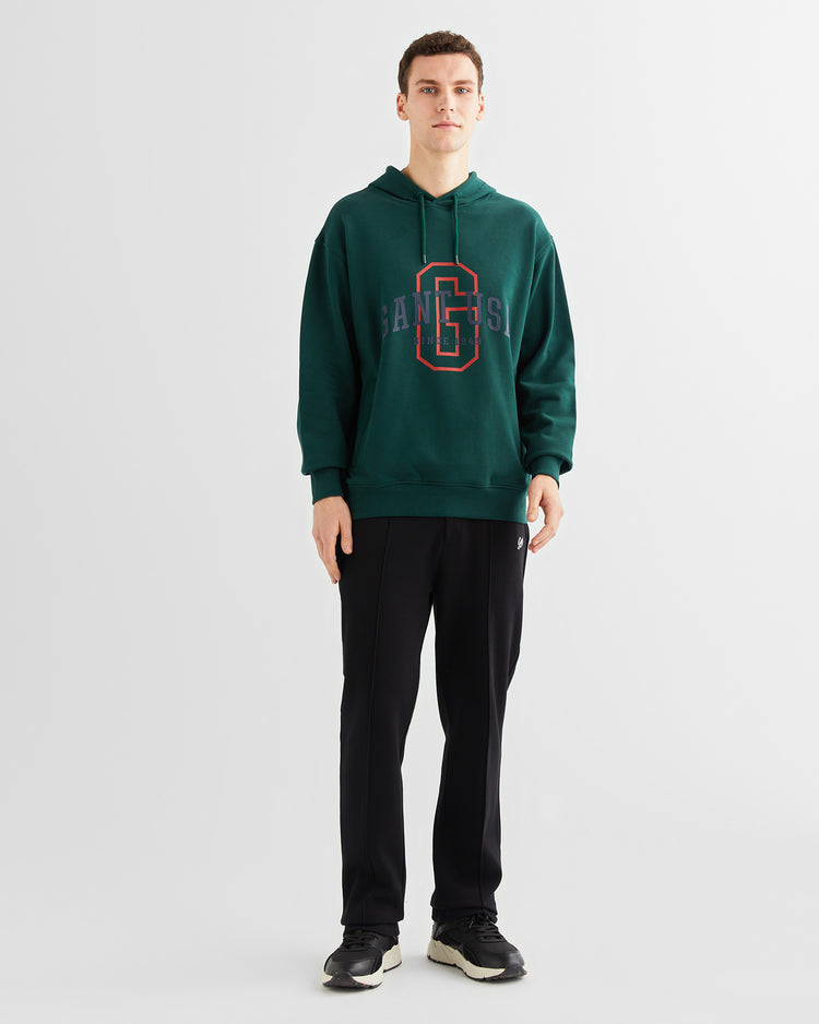 Bawełniane spodnie dresowe męskie regular fit czarne