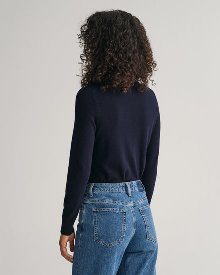 Sweter z golfem extra fine