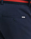 Spodnie męskie slim fit granatowe