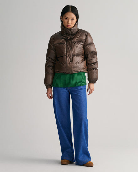 Kurtka puchowa z wcięciem