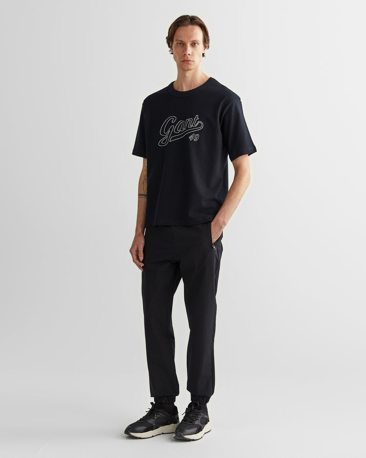 Spodnie męskie regular fit czarne