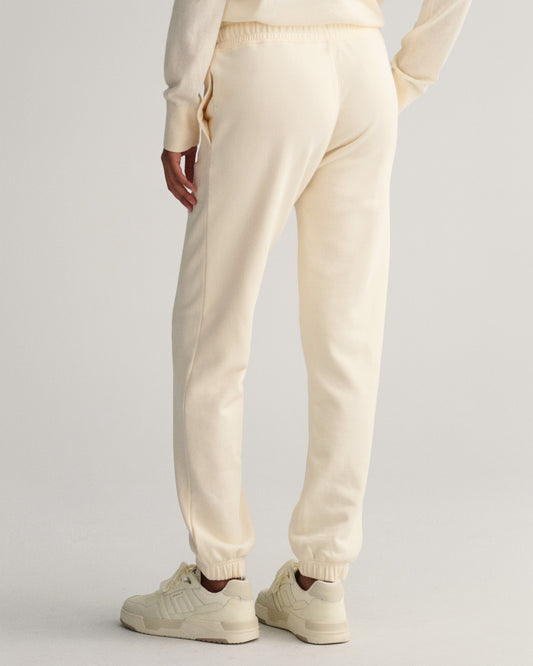 Spodnie dresowe damskie regular fit białe