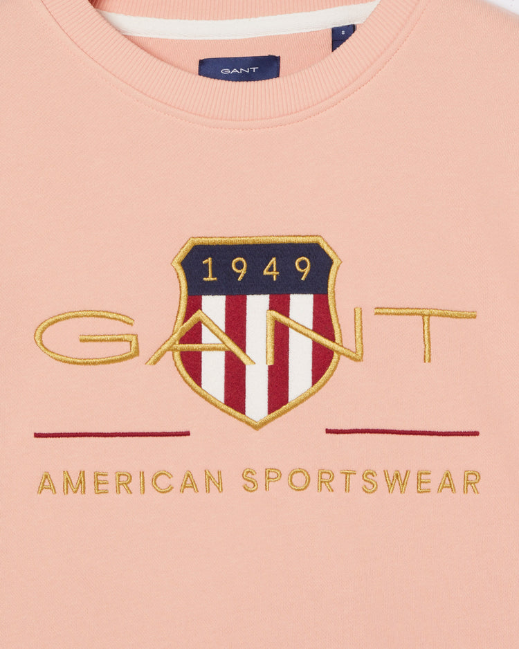 Bluza damska z nadrukiem regular fit pomarańczowa