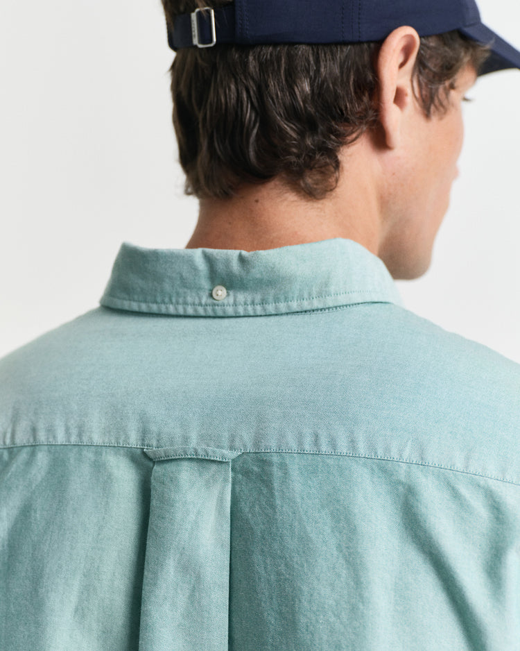 Koszula męska z długim rękawem regular fit zielona