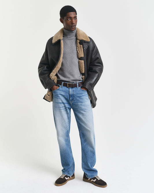 Klasyczny Bawełniany Sweter Z Golfem