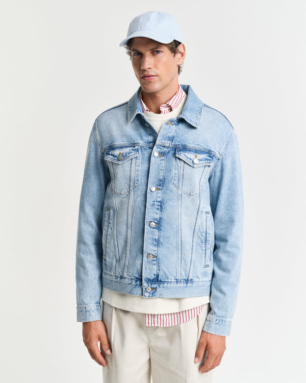 Kurtka męska z długim rękawem i klasycznym kołnierzem regular fit