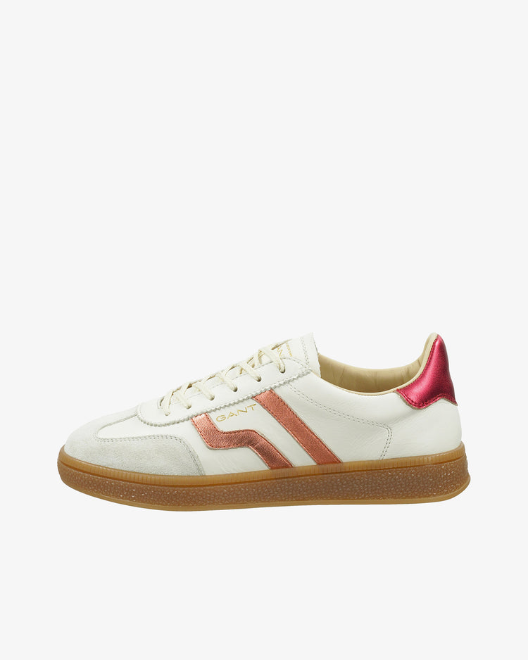 Damskie wielokolorowe zamszowe sneakersy Cuzima Metallic