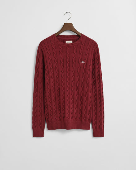 Męski bordowy sweter regular fit