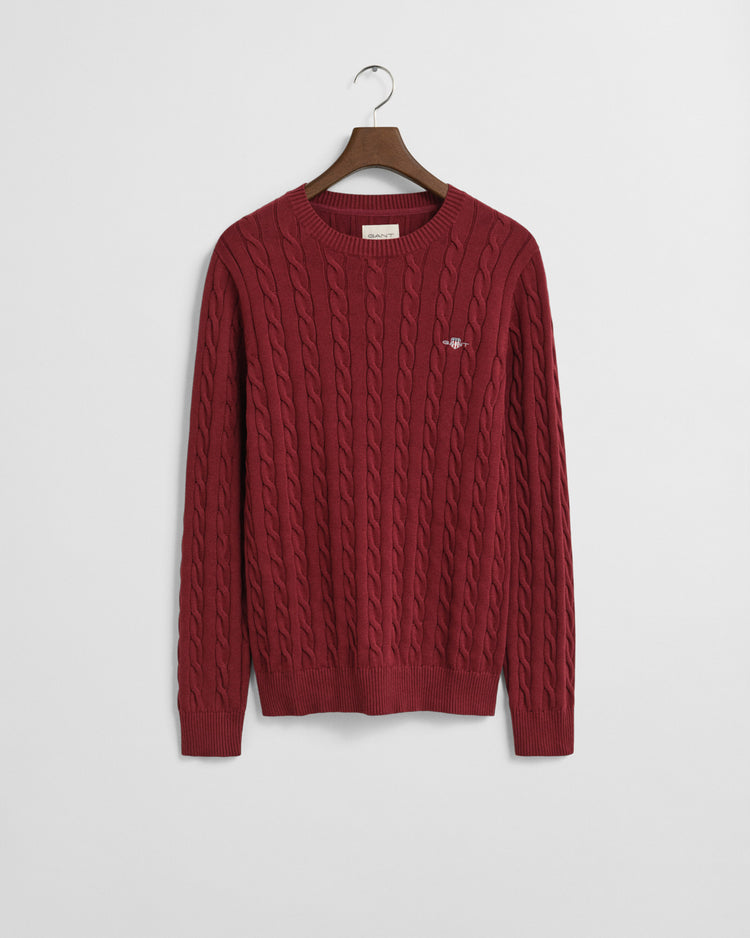 Męski bordowy sweter regular fit