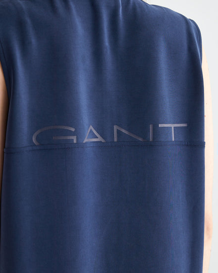 Sukienka damska z nadrukiem z zamkiem bez rękawów regular fit