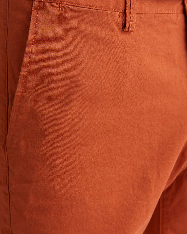 Szorty męskie slim fit pomarańczowe