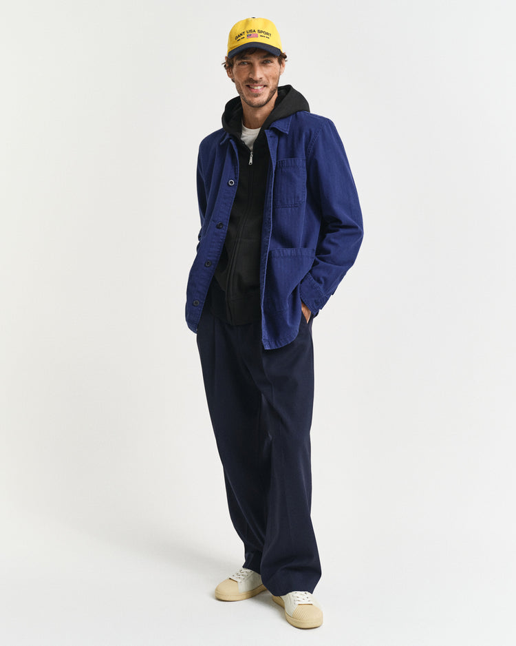 Bluza męska z kapturem regular fit czarna