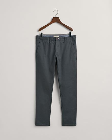 Spodnie męskie slim fit szare
