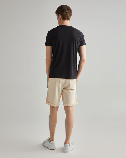 Bawełniany t-shirt męski z nadrukiem okrągły kołnierzyk regular fit