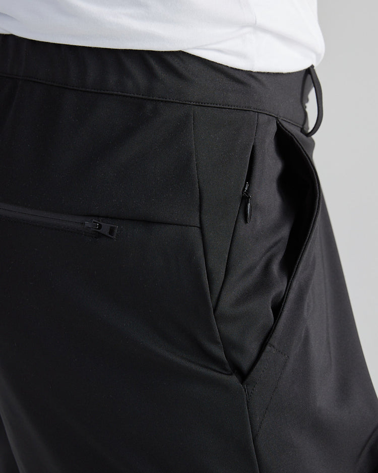 Szorty męskie z nadrukiem regular fit czarne