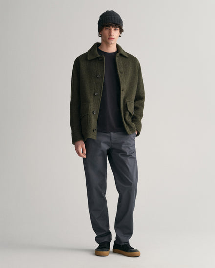 Koszulka męska z długim rękawem i okrągłym dekoltem regular fit