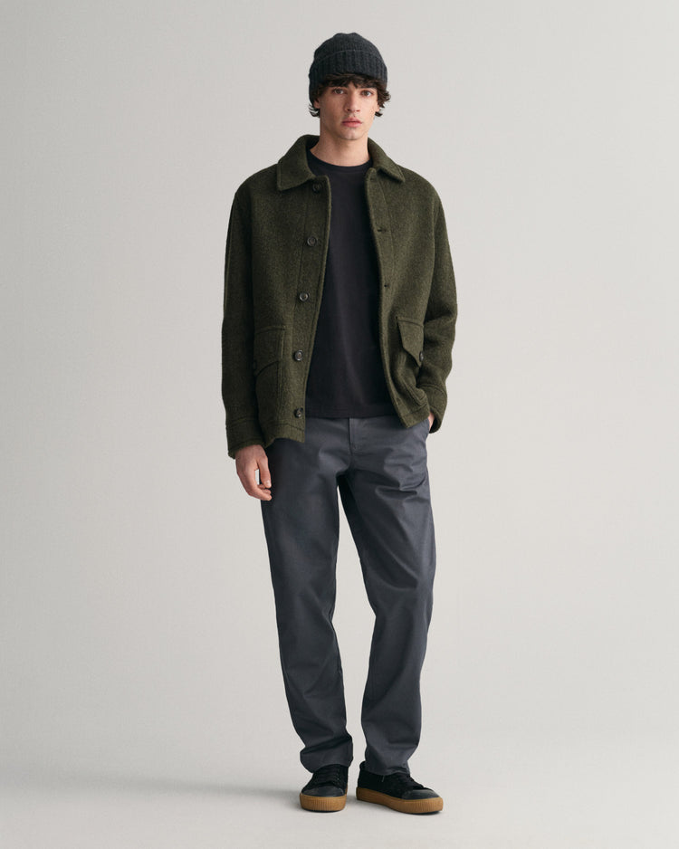 Koszulka męska z długim rękawem i okrągłym dekoltem regular fit