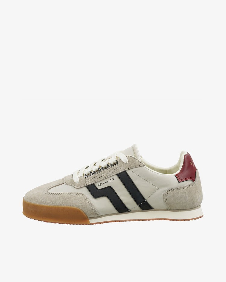 Męskie białe zamszowe sneakersy Baylle
