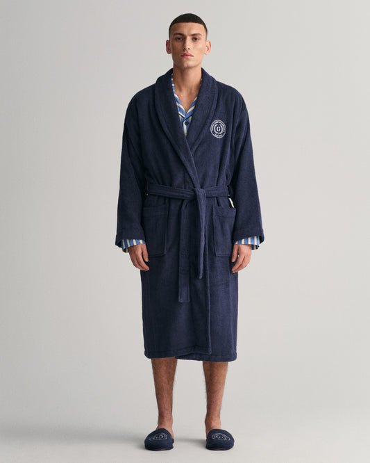 Szlafrok unisex granatowy