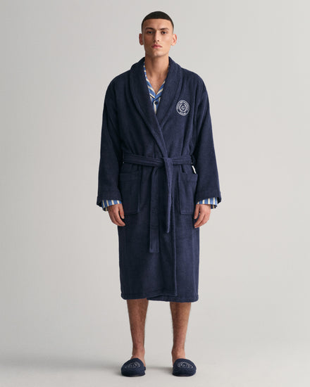 Szlafrok unisex granatowy