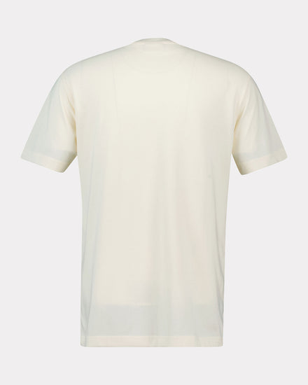 Bawełniany t-shirt męski z nadrukiem okrągły kołnierzyk regular fit