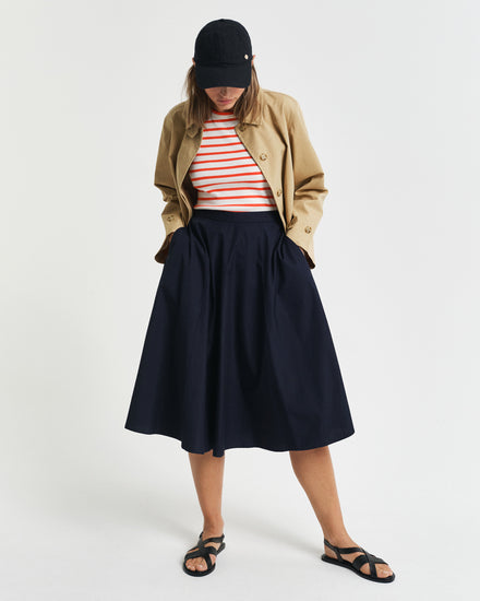 Spódnica damska loose fit granatowa