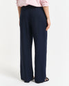 Spodnie damskie relaxed fit granatowe