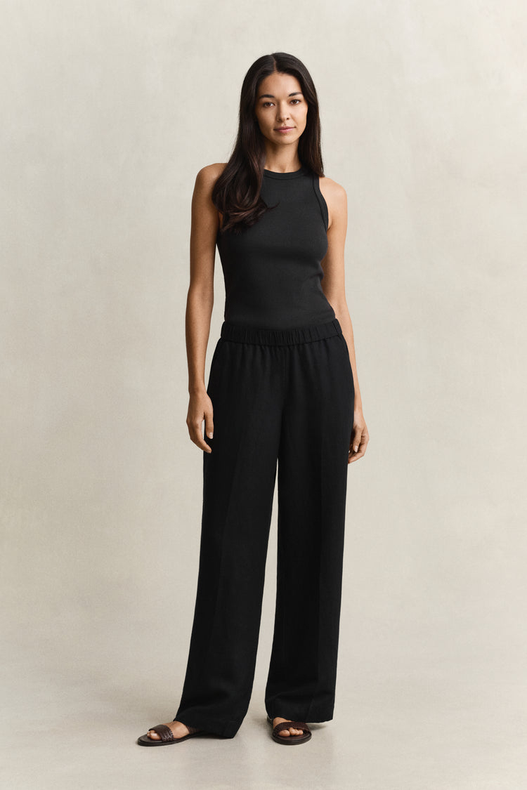 Spodnie damskie relaxed fit czarne