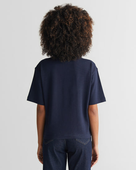 Koszulka damska z nadrukiem z krótkim rękawem relaxed fit