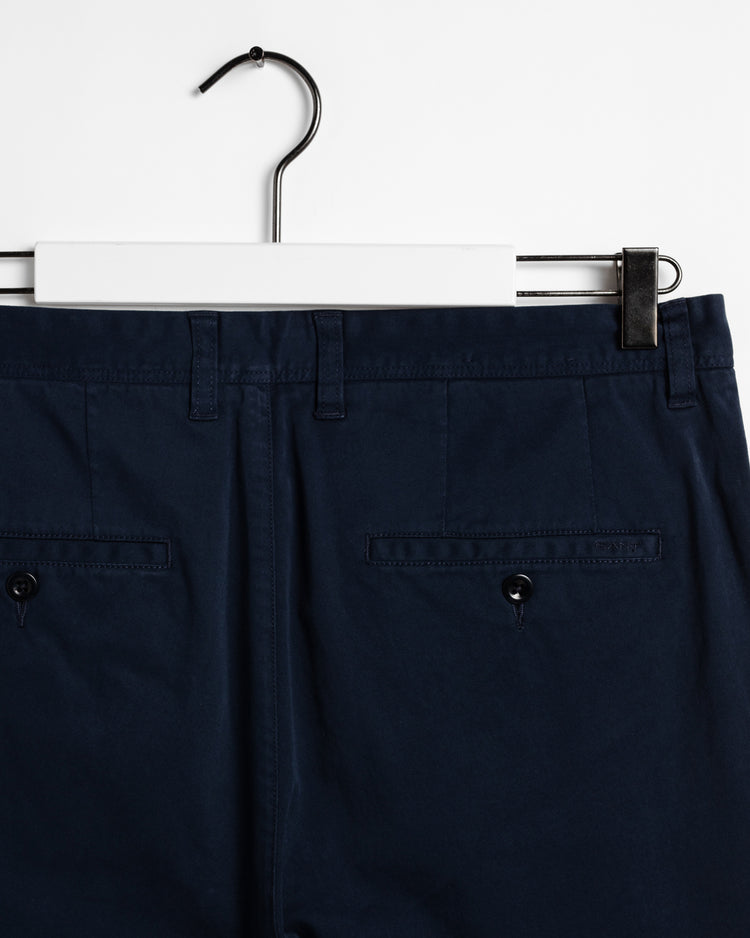 Chinosy męskie satynowe slim