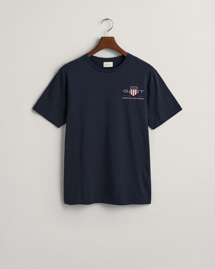 T-shirt męski z nadrukiem z okrągłym dekoltem regular fit