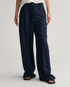 Spodnie damskie relaxed fit granatowe
