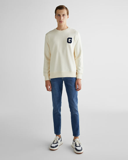 Bluza z nadrukiem "G" z okrągłym dekoltem