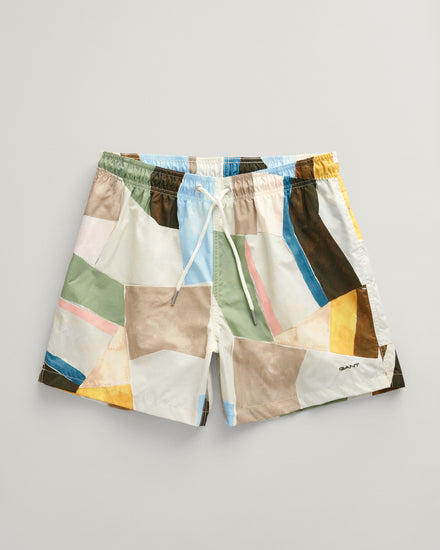 Szorty kąpielowe męskie regular fit żółte