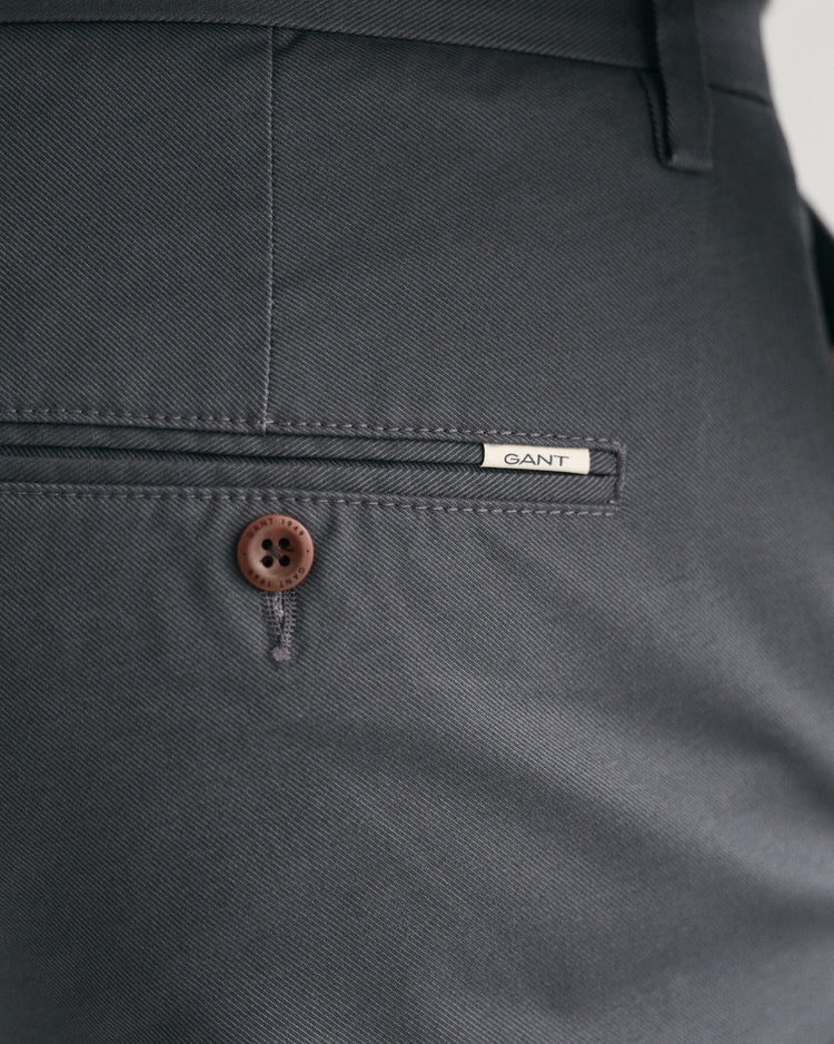 Spodnie męskie slim fit szare