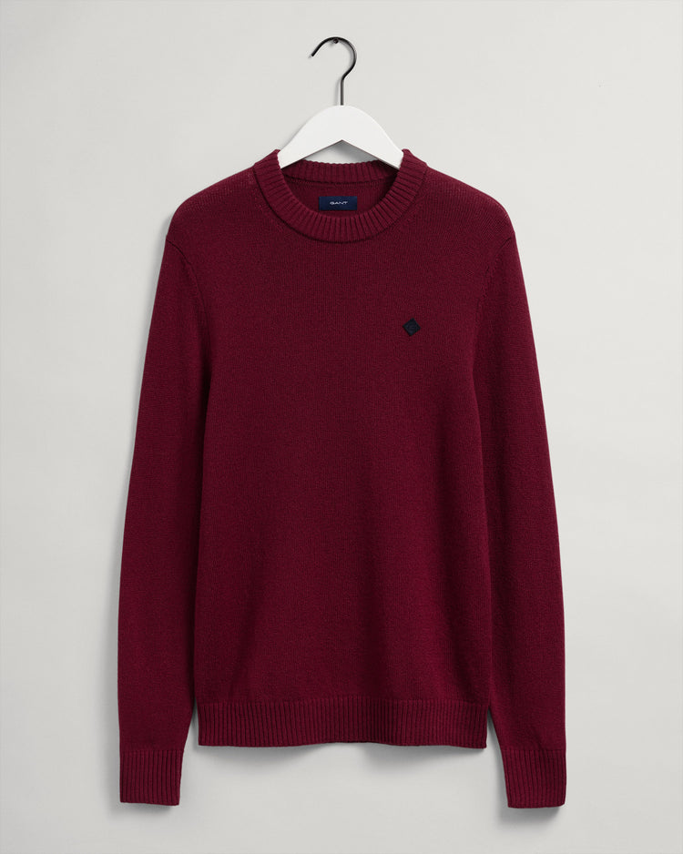 Męski sweter z okrągłym dekoltem z wełny Geelong