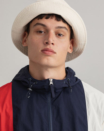 Kurtka męska z kapturem regular fit granatowa