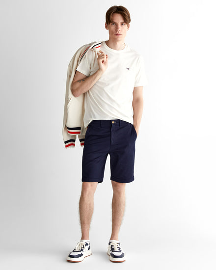 Szorty męskie slim fit granatowe